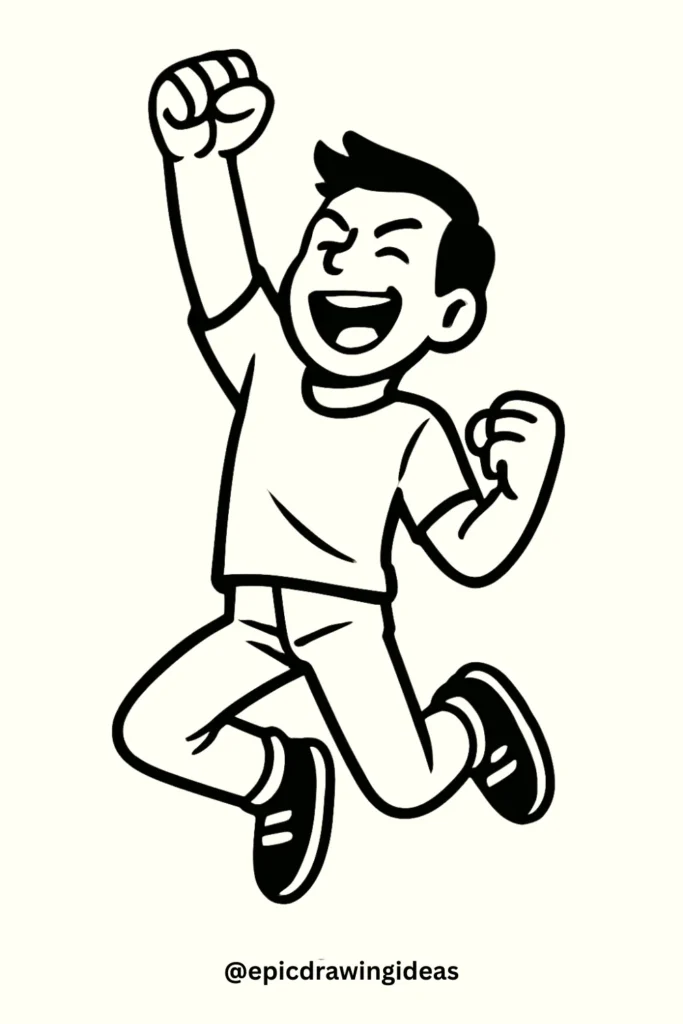 Excited Victory Pose