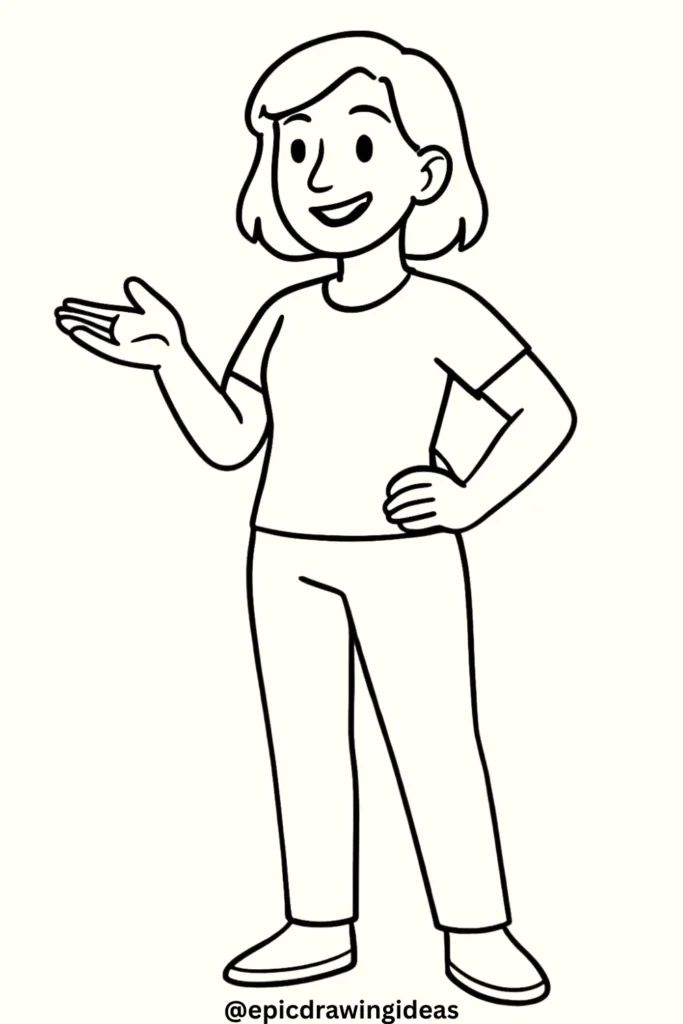 Casual Conversation Pose