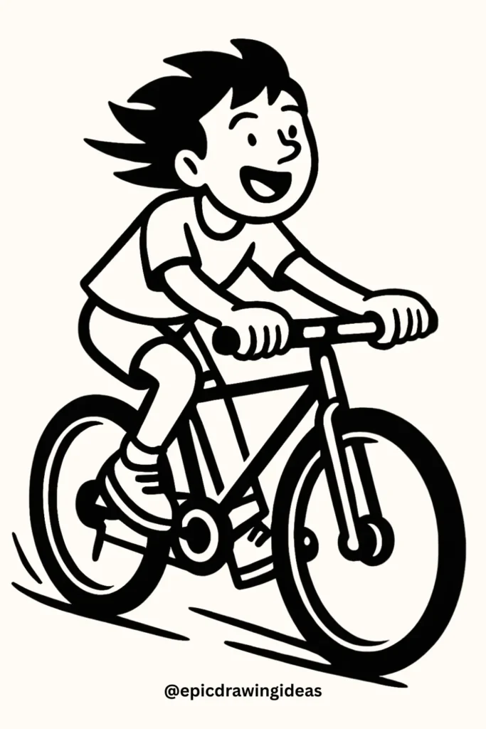 Riding a Bicycle Pose