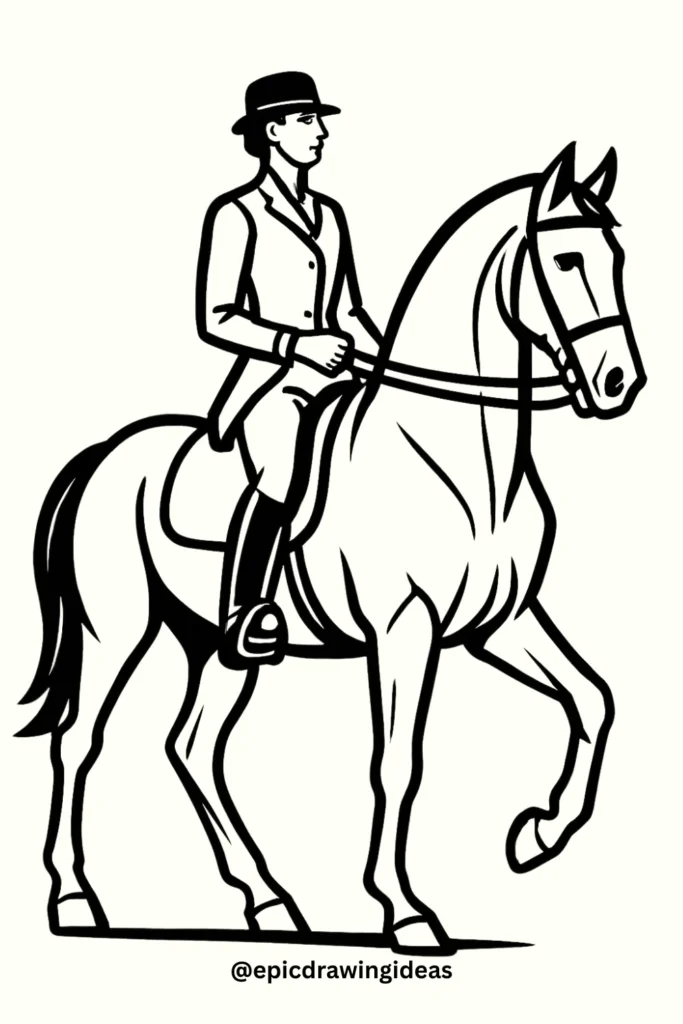 Horseback Riding Pose