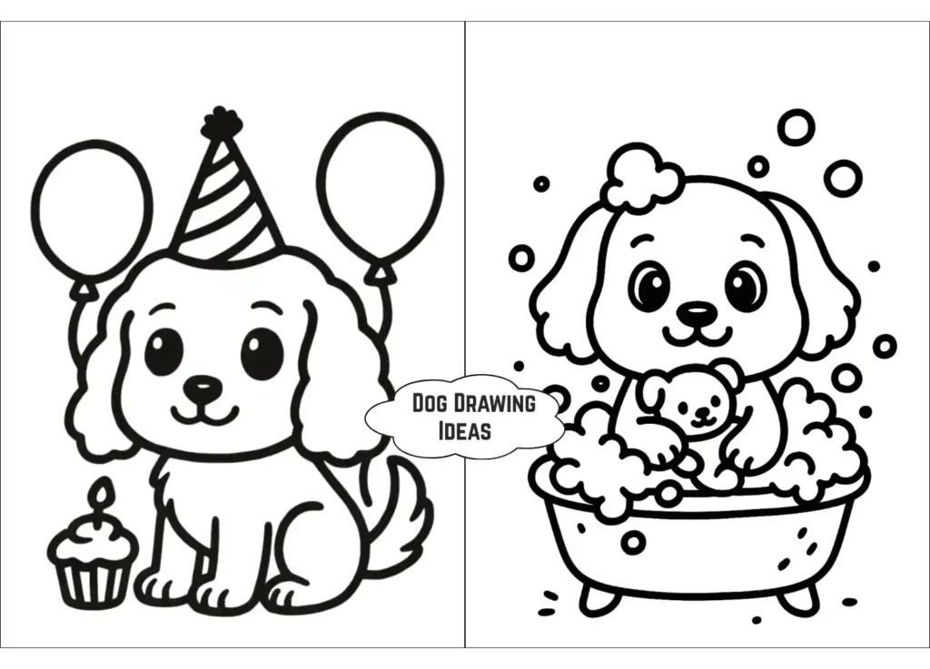 dog drawing ideas