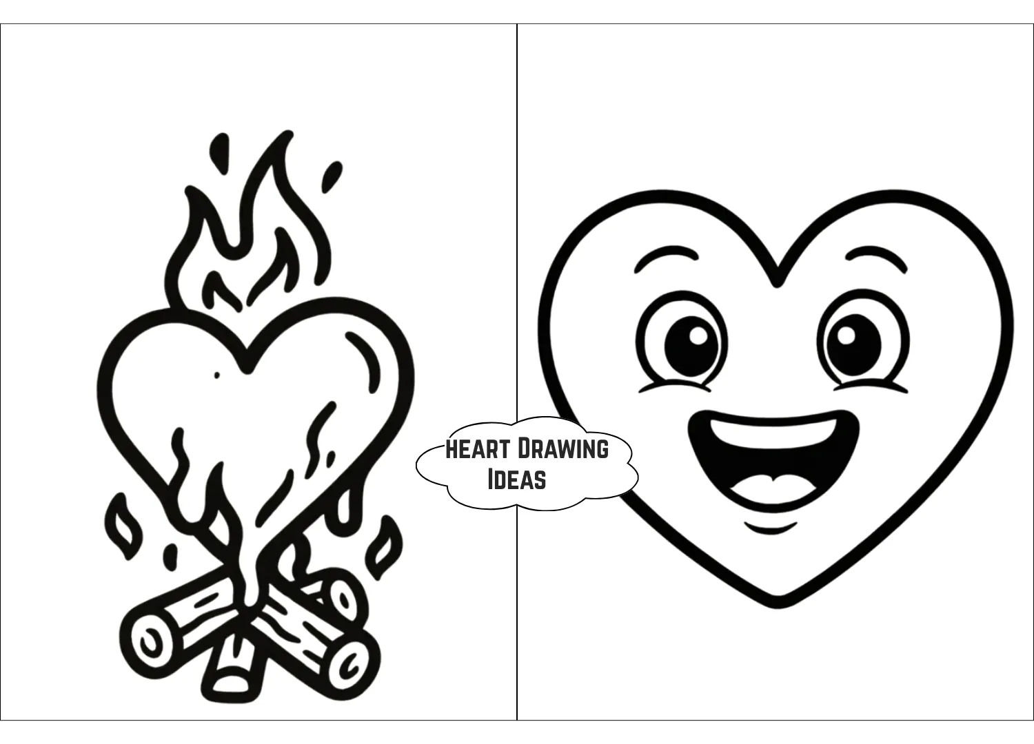 heart drawing ideas
