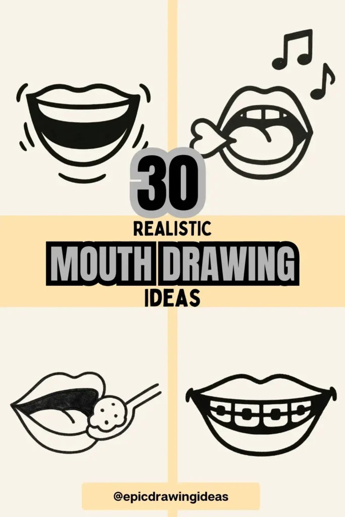 30 Cartoon Mouth Drawing Styles You’ll Love 2 mouth drawing