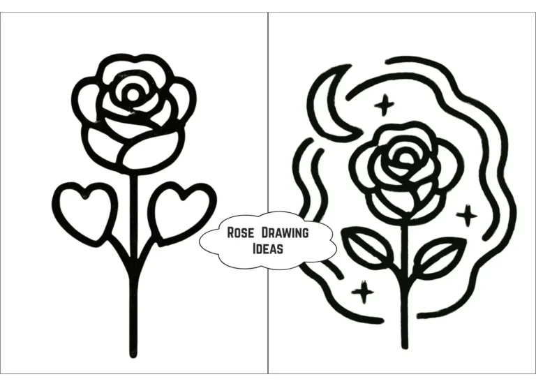rose drawing ideas