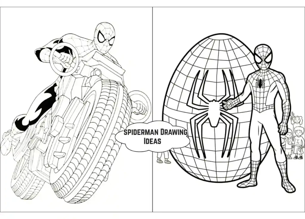 spiderman drawing