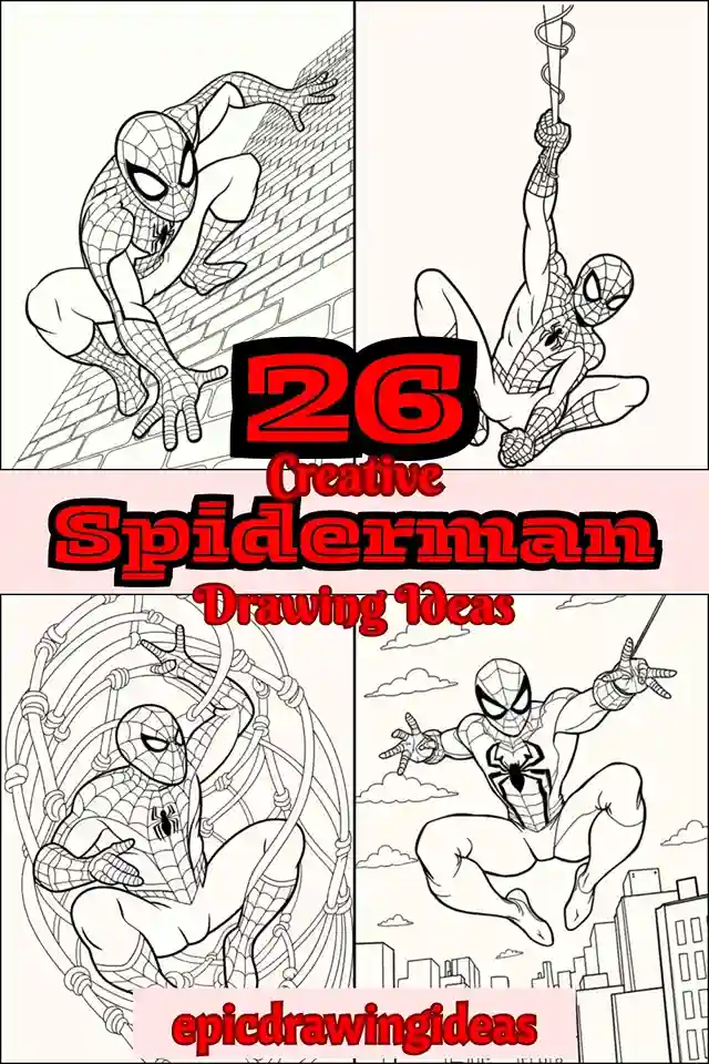 spiderman drawing ideas